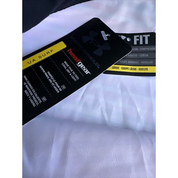 Under Armour Men's Size 32 Pink Multi Striped Board Surf Swim Shorts Loose NWT's - Picture 8 of 11